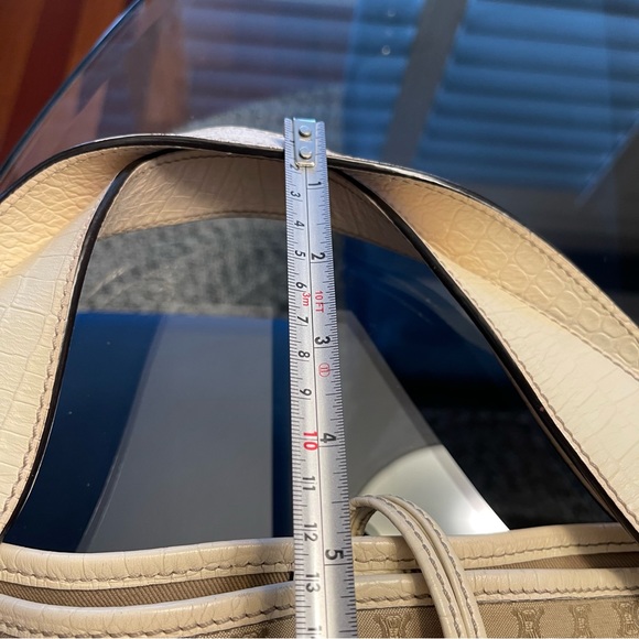 Celine Macadam Bittersweet Canvas Shoulder Bag - Picture 10 of 13